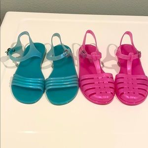 2 Pairs of Old Navy Jellies Sandals